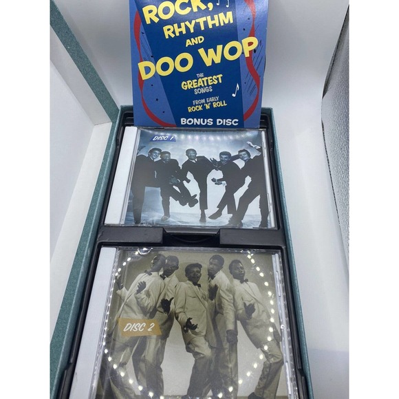 WQED Rhino Attractions Rock, Rhythm & Doo Woo Rock n Roll Retro CD Set - Picture 3 of 8